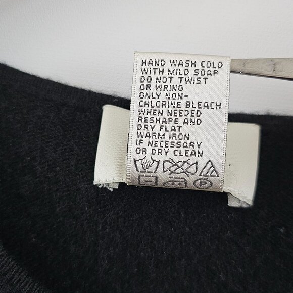 Neiman Marcus Cashmere Sleeveless Sweater Vest 2X Black Preppy Quiet Luxury Soft - Picture 5 of 7